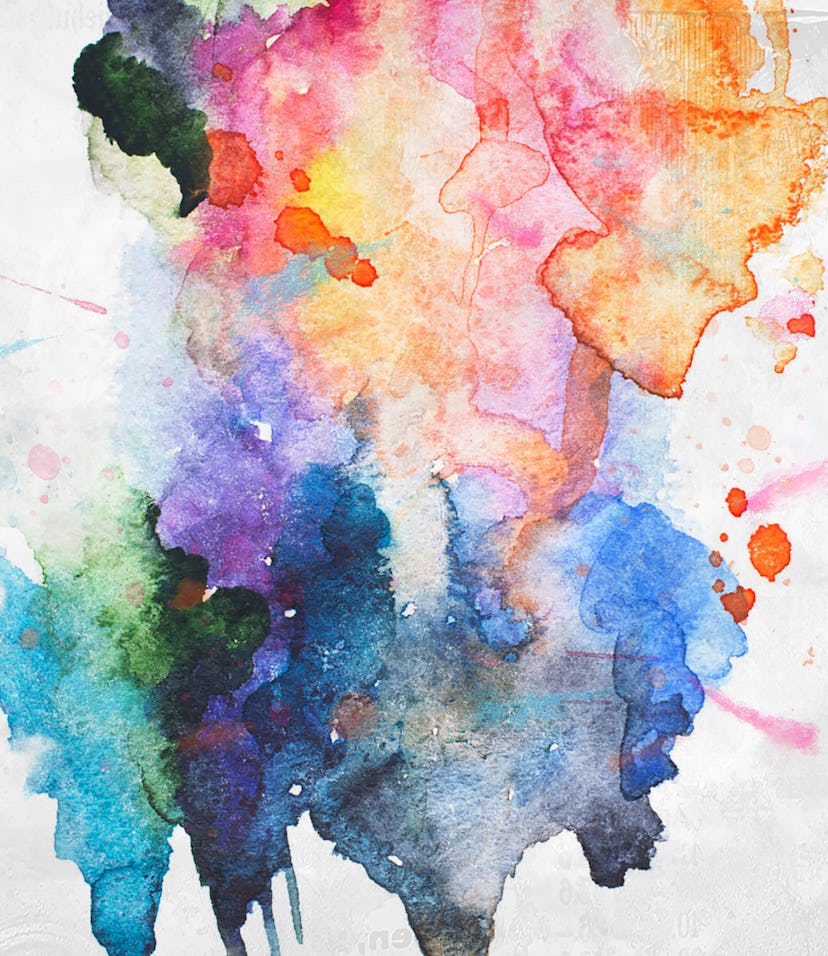 Splattered vintage colors