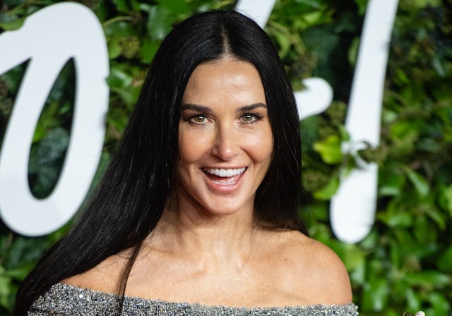 Demi Moore attends The Fashion Awards 2021 at the Royal Albert Hall on November 29, 2021 in London, ...