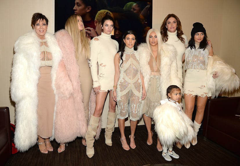 NEW YORK, NY - FEBRUARY 11: Khloe Kardashian, Kris Jenner, Kendall Jenner, Kourtney Kardashian, Kim...