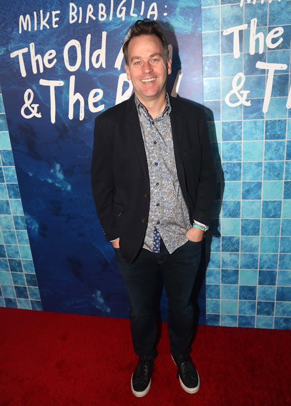 Mike Birbiglia poses at the opening night of the new play "The Old Man & The Pool."