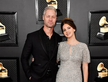 LOS ANGELES, CALIFORNIA - JANUARY 26: (L-R) Sean 'Sticks' Larkin and Lana Del Rey attend the 62nd An...