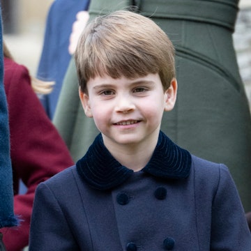 Prince Louis being silly on during the Royal Christmas Day walk.
