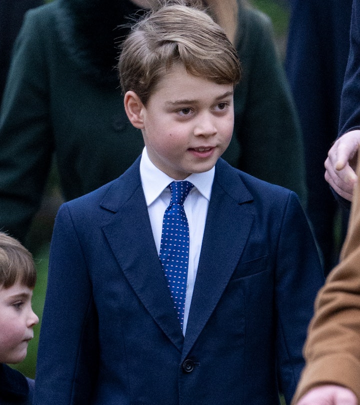 SANDRINGHAM, NORFOLK - DECEMBER 25: Prince George of Wales attends the Christmas Day service at St M...