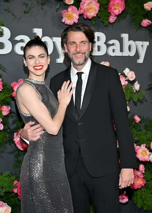 Alexandra Daddario and Andrew Form at the 2022 Baby2Baby Gala held at Pacific Design Center on Novem…
