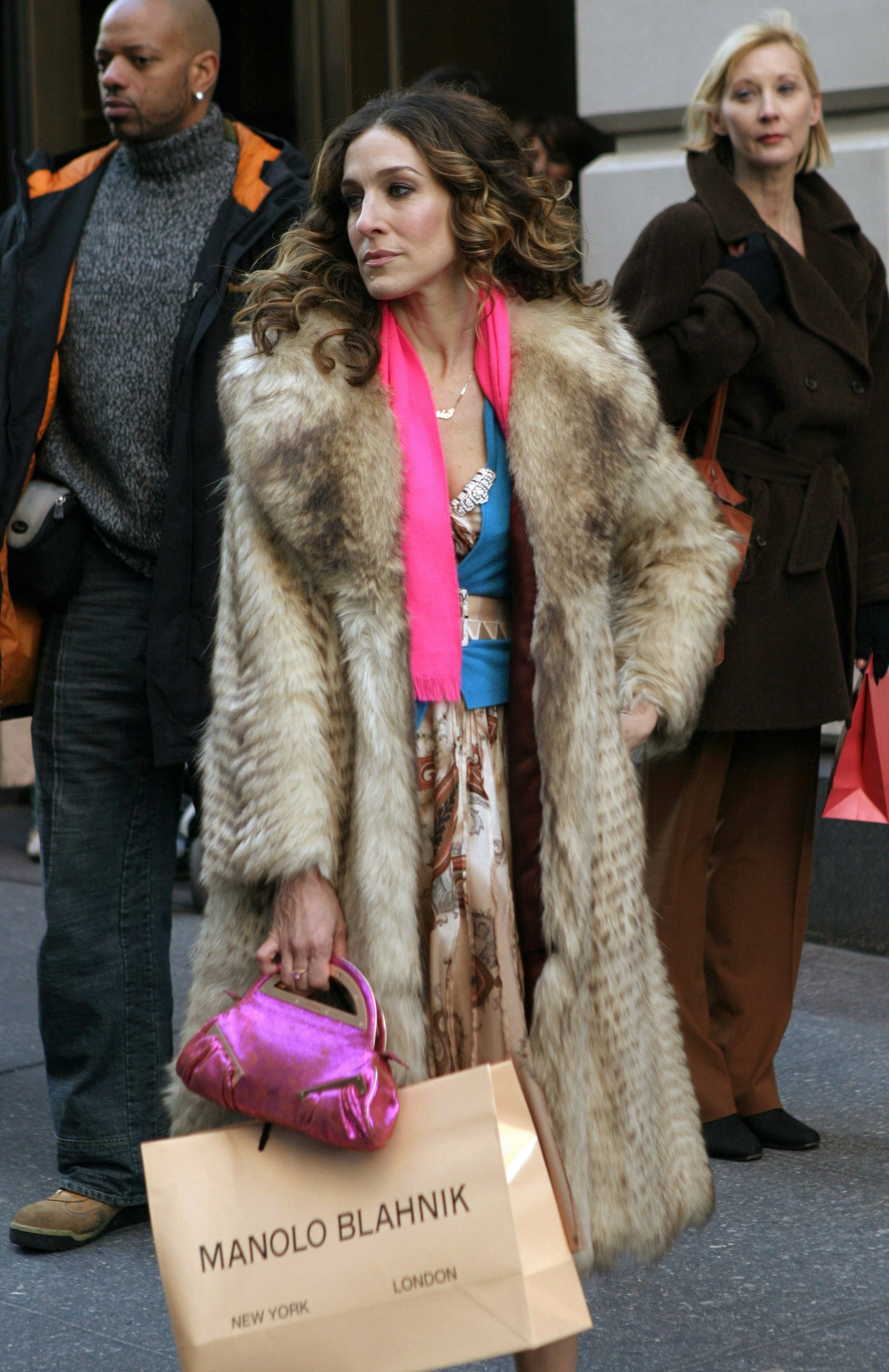 Sarah Jessica Parker filming for &lsquo;Sex and the City&rsquo; in Manhattan in New York City, New York