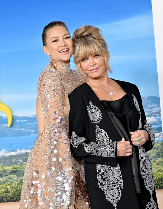 Goldie Hawn and Kate Hudson at the "Glass Onion: A Knives Out Mystery" premiere on November 14, 2022...