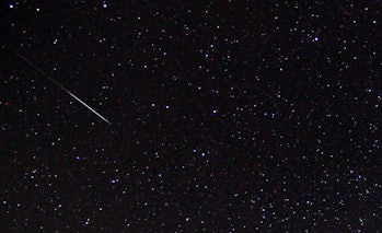 Astronomer observe the Gemenids meteor shower in the observatory of Avren, East of the Bulgarian cap...