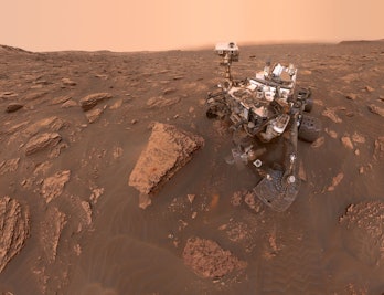 MOUNT SHARP, MARS - JUNE 20: (----EDITORIAL USE ONLY  MANDATORY CREDIT - "NASA/JPL-CALTECH/MSSS / HA...