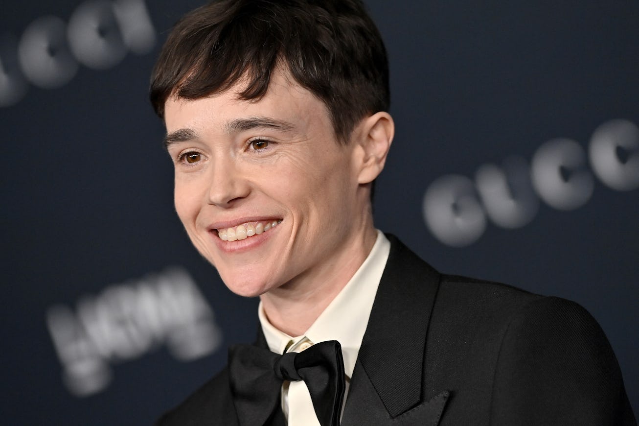 LOS ANGELES, CALIFORNIA - NOVEMBER 05: Elliot Page attends the 11th Annual LACMA Art + Film Gala at ...