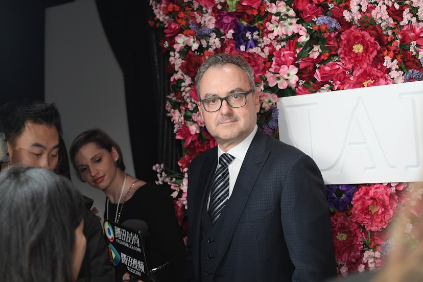 NEW YORK, NY - FEBRUARY 09: La Perla owner Silvio Scaglia is seen backstage during La Perla Fall/…