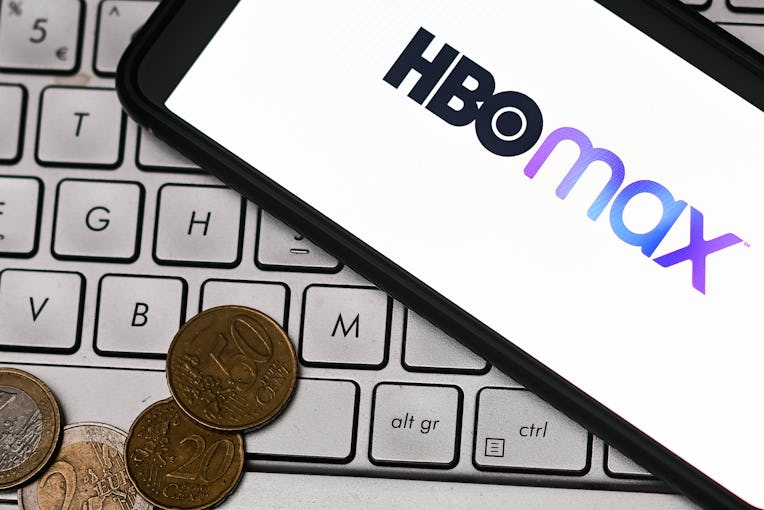POLAND - 2022/12/02: In this photo illustration a HBO Max logo seen displayed on a smartphone. (Phot...