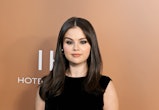Selena Gomez wore rainbows nails at Variety's 2022 Hitmakers Brunch on December 03, 2022.
