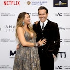 Blake Lively and Honoree Ryan Reynolds attend the 36th Annual American Cinematheque Awards at The Be...