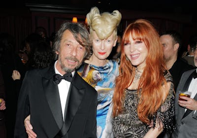 Pierpaolo Piccioli, Tilda Swinton and Charlotte Tilbury at the 2022 Fashion Awards after-party.