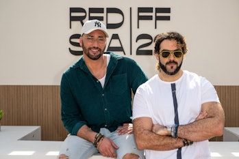 A handout picture released by the Red Sea International Film Festival (RSIFF) shows Belgian Moroccan...
