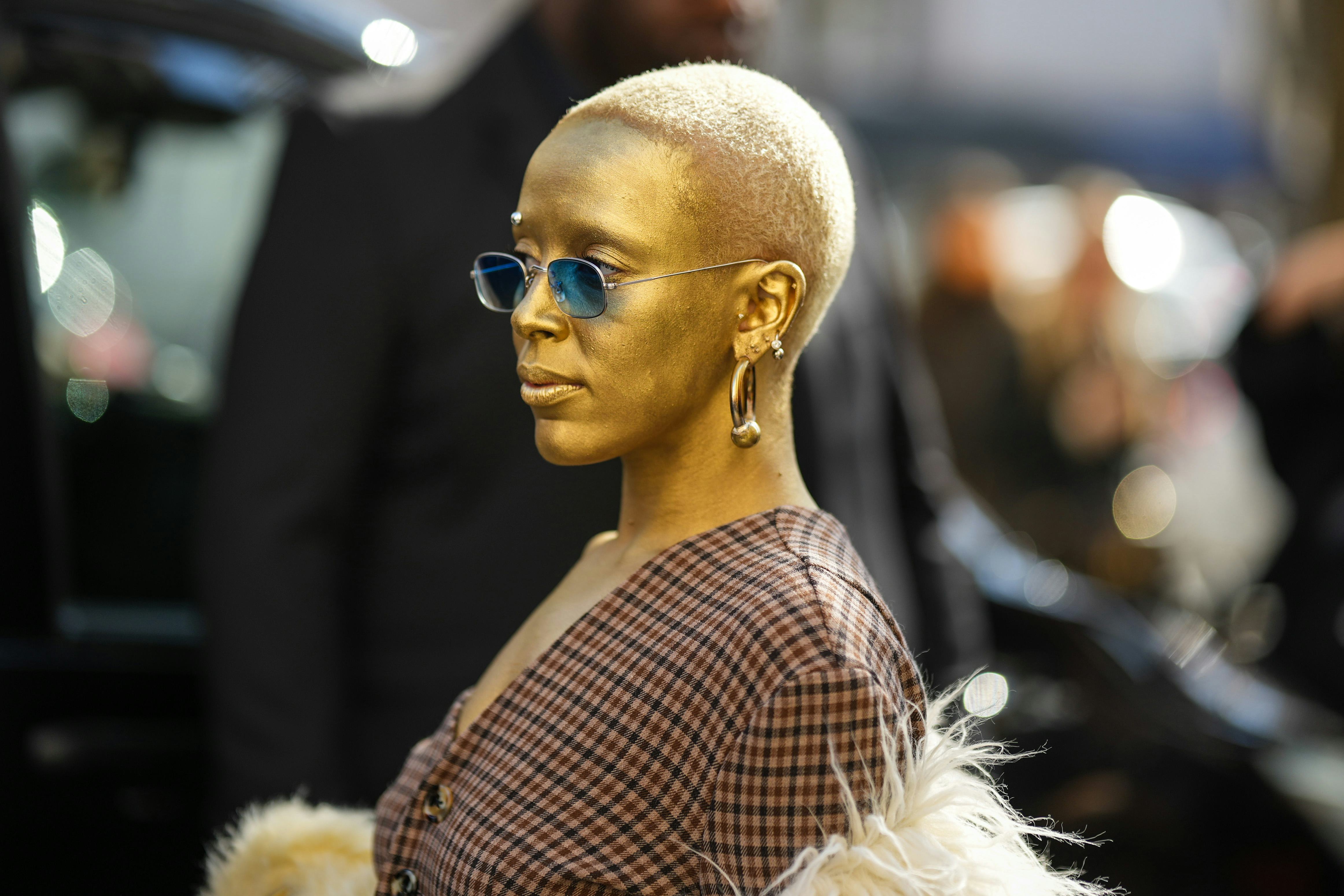 PARIS, FRANCE - OCTOBER 04: Doja Cat is seen, outside Awake, during  Paris Fashion Week - Womenswear...