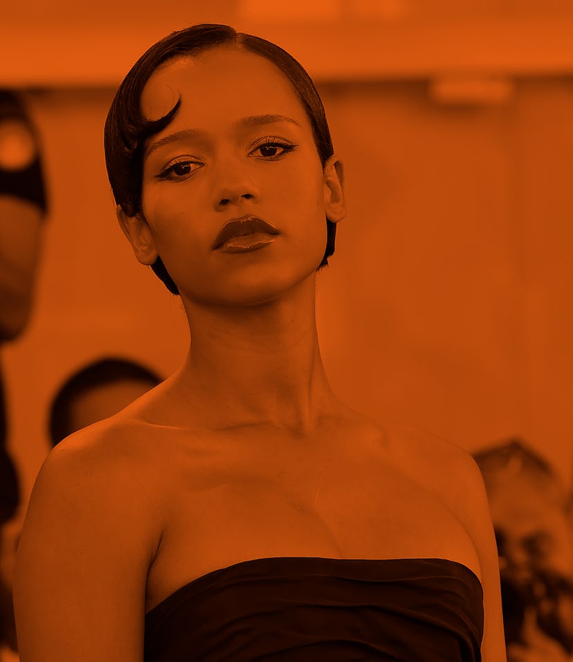 Canadian actress Taylor Russell at the 79 Venice International Film Festival 2022. Closing Ceremony ...