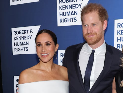 NEW YORK, NEW YORK - DECEMBER 06 Meghan, Duchess of Sussex and Prince Harry, Duke of Sussex attend ...