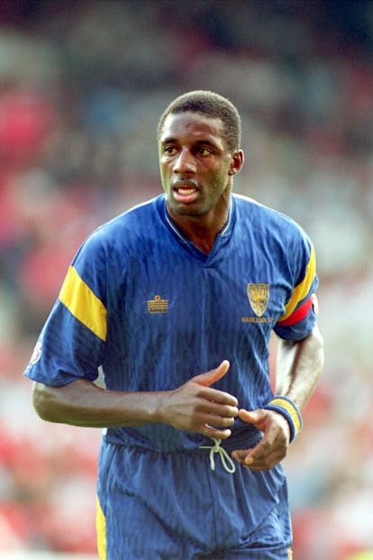 John Fashanu, Wimbledon (Photo by Neal Simpson/EMPICS via Getty Images)