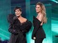 Kris Jenner and Khloé Kardashian had an awkward 2022 People's Choice Awards acceptance speech