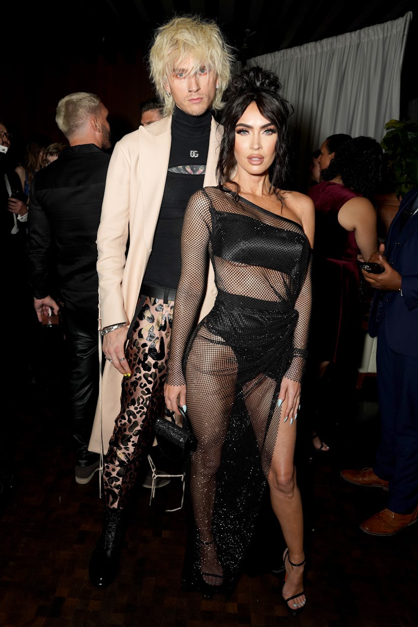 Machine Gun Kelly and Megan Fox attend the GQ Men of the Year Party 2022