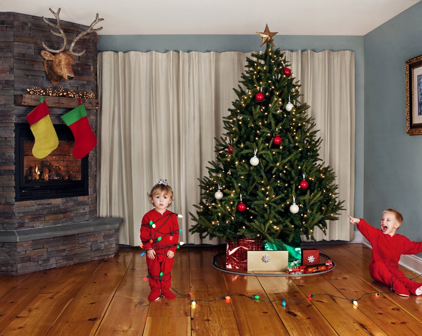 Children's Christmas Portrait in article about christmas instagram captions