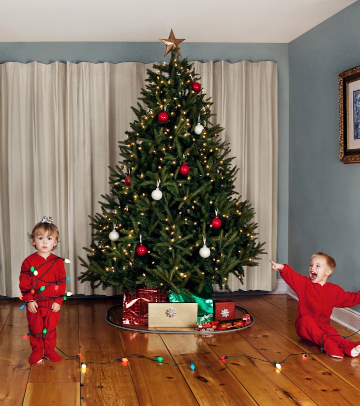 Children's Christmas Portrait in article about christmas instagram captions