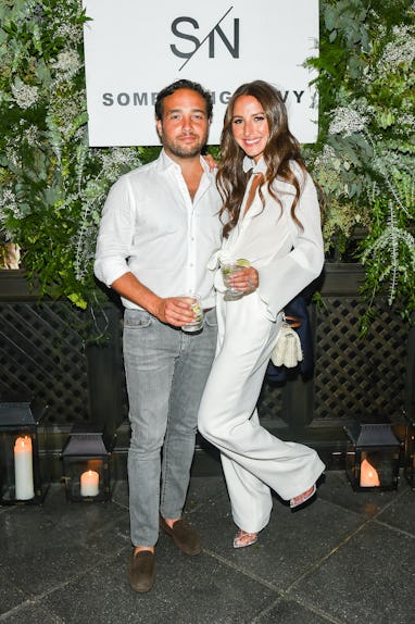 NEW YORK, NY - SEPTEMBER 05: Brandon Charnas (L) and Arielle Charnas attend Nordstrom's SOMETHING NA...
