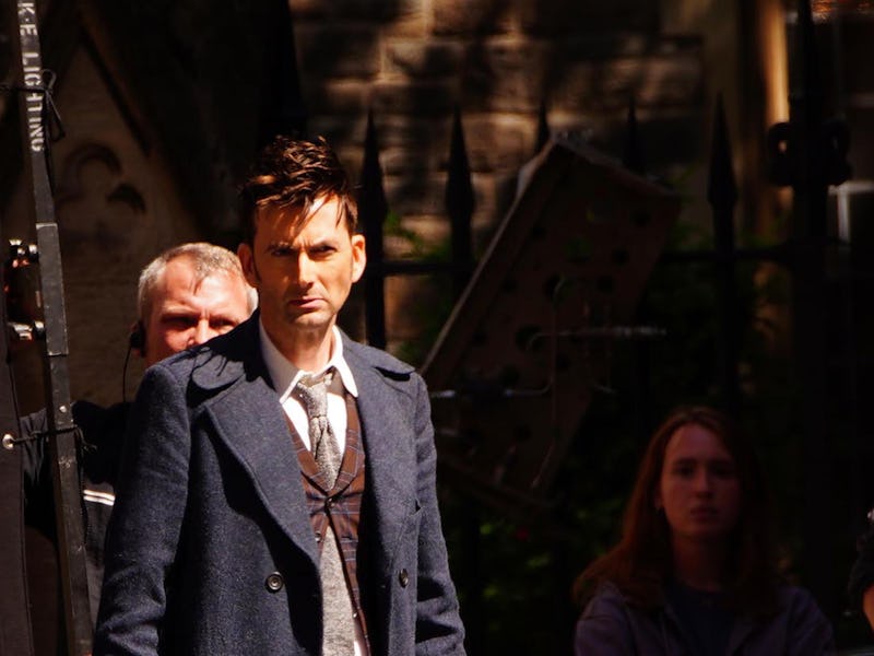 David Tennant (centre) during filming of Doctor Who in Bristol. Picture date: Wednesday June 15, 202...
