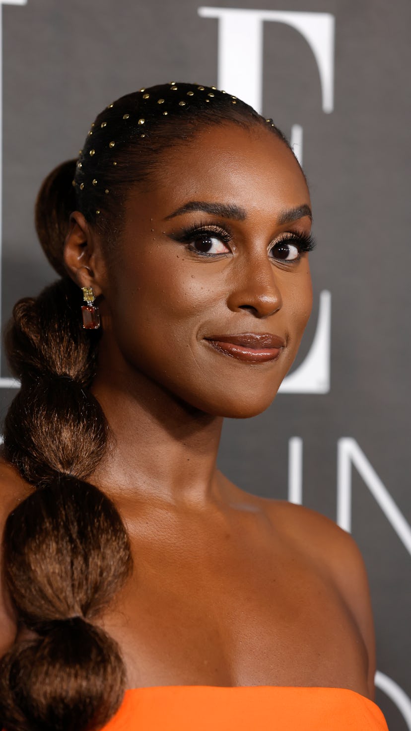 Issa Rae's Best Natural Hairstyles Ever, From Faux-Hawks To Bantu Knots
