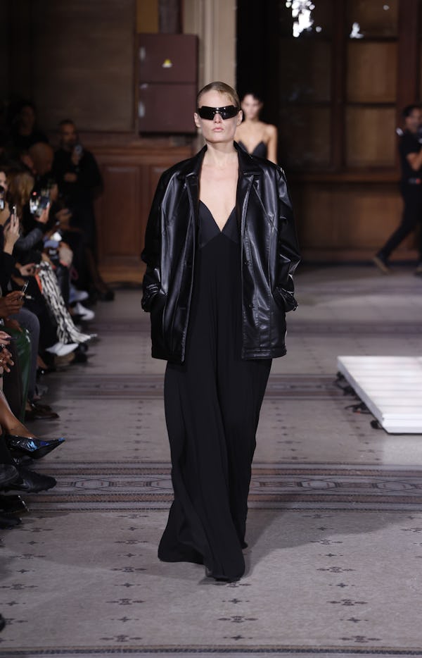 Runway at Coperni RTW Spring 2023 biker trend