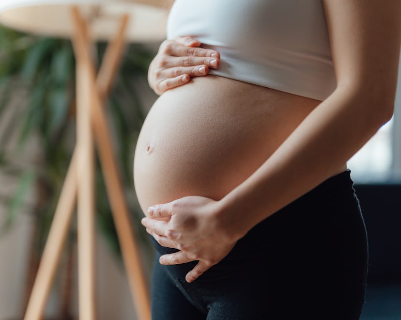 a pregnant person in an article about subchorionic hemorrhage having sex and hematoma and sex pregna...