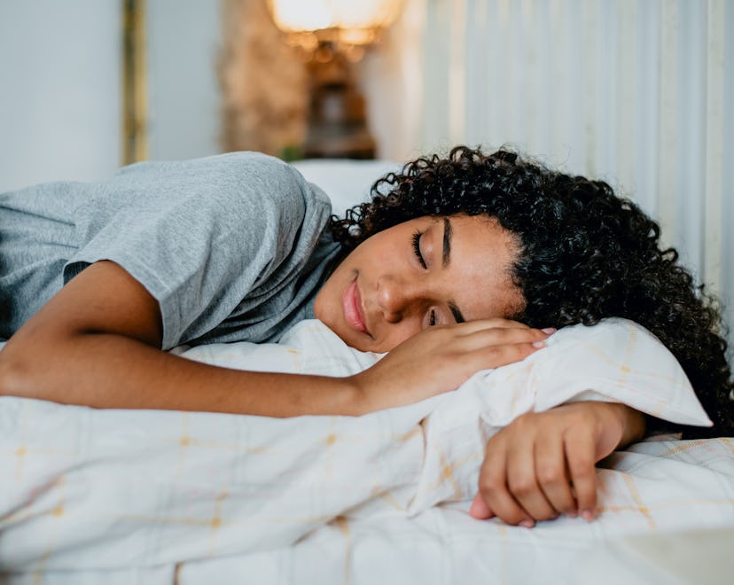 girl sleeping in an article about what do pregnancy dreams mean when your not pregnant dreams of giv...