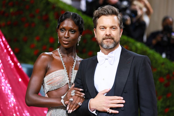 NEW YORK, NEW YORK - MAY 02: (L-R) Jodie Turner-Smith and Joshua Jackson attend The 2022 Met Gala Ce...