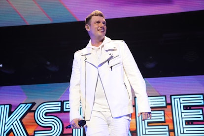 Nick Carter of the Backstreet Boys performs during iHeartRadio Channel 95.5's Jingle Ball 2022 on De...