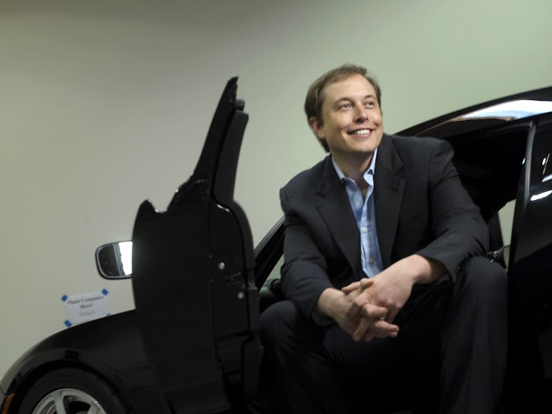 SAN CARLOS, CALIFORNIA - NOVEMBER 28: Elon Musk, the Chairman of the Board of Tesla Motors, a high p...