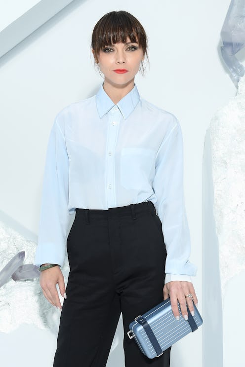 Christina Ricci attends the Dior Menswear Spring/Summer 2020 show for Paris Fashion Week.