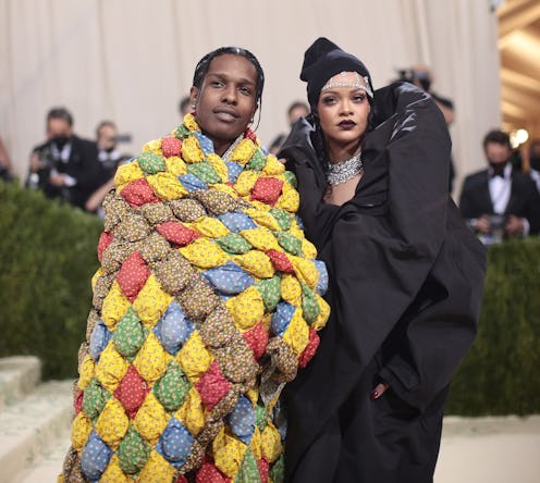  ASAP Rocky and Rihanna attend The 2021 Met Gala. asap rocky zodiac sign, asap rocky birth chart, as...