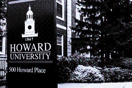 Washington DC, Howard University campus sign. (Photo by: Jeffrey Greenberg/Universal Images Group vi...