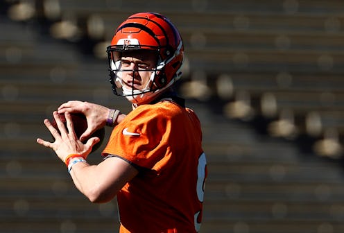 Joe Burrow #9 of the Cincinnati Bengals throws during practice. The best bengals memes from the Supe...
