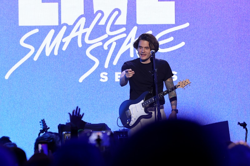 John Mayer performs live at The Hollywood Palladium for SiriusXM and Pandora's Small Stage Series in...