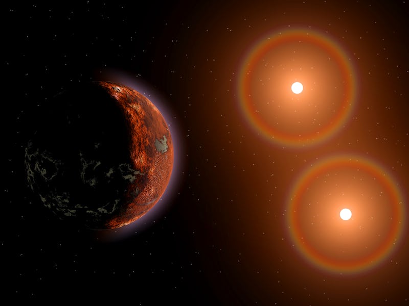 Proxima Centauri exoplanet orbiting the red dwarf star Alpha Centauri C.