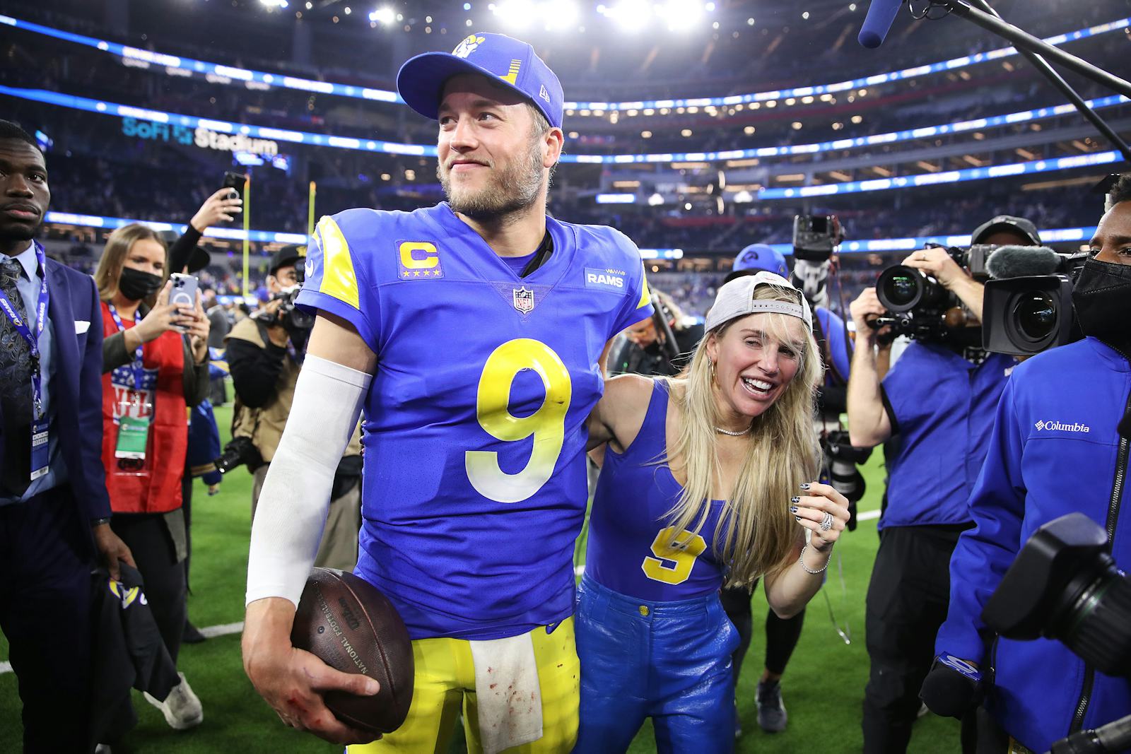 LA Rams Player Matthew Stafford Supported His Wife Through Brain Surgery.