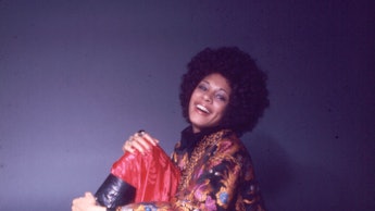 Portrait of American Funk, Soul, and R&B singer singer Betty Davis (nee Mabry), New York, New York, ...