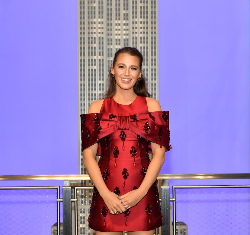Blake Lively at an even at the Empire State Building.