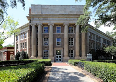 TUSCALOOSA, AL - JULY 05: Bibb Graves Hall, College Of Education, and built in 1928 at the Universi...