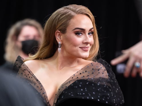 LONDON, ENGLAND - FEBRUARY 08: (EDITORIAL USE ONLY) Adele attends The BRIT Awards 2022 at The O2 Ar...