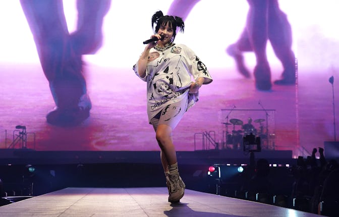 NEW ORLEANS, LOUISIANA - FEBRUARY 03: (Exclusive Coverage) Billie Eilish performs onstage during her...