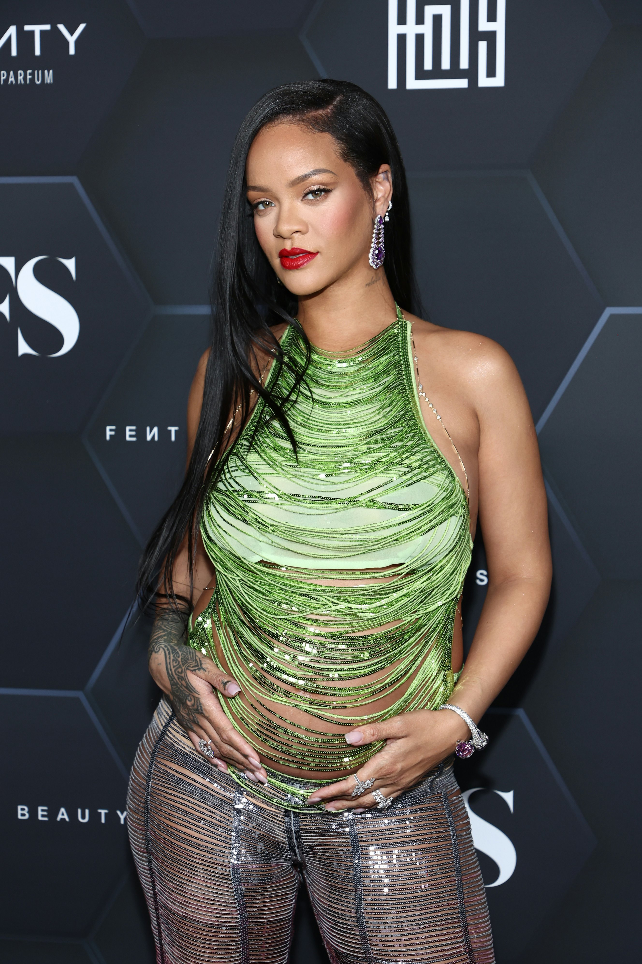 Rihanna Wore The Attico For Her Pregnancy Red Carpet Debut