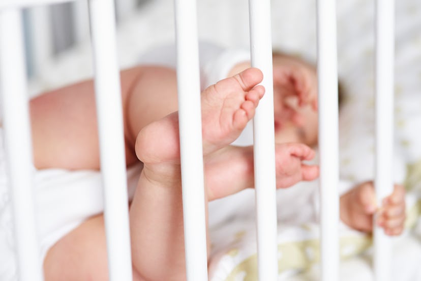 Babies can get their limbs stuck in crib bars. 